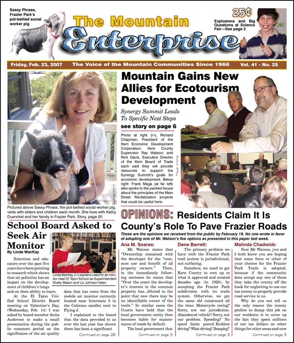 The Mountain Enterprise February 23, 2007 Edition
