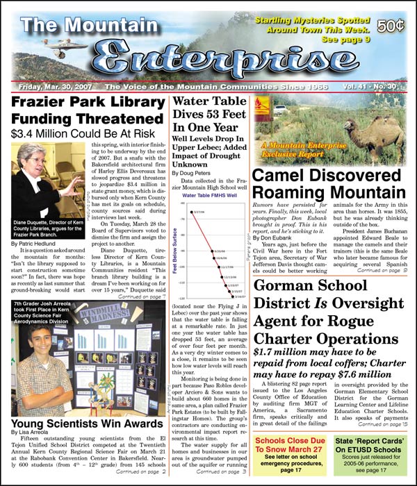 The Mountain Enterprise March 30, 2007 Edition