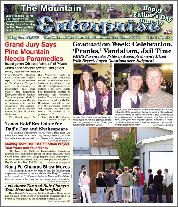 The Mountain Enterprise June 15, 2007 Edition