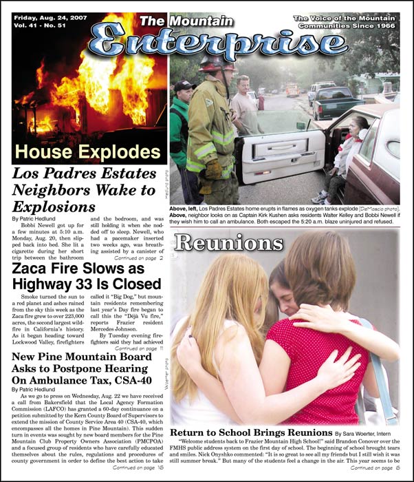 The Mountain Enterprise August 24, 2007 Edition