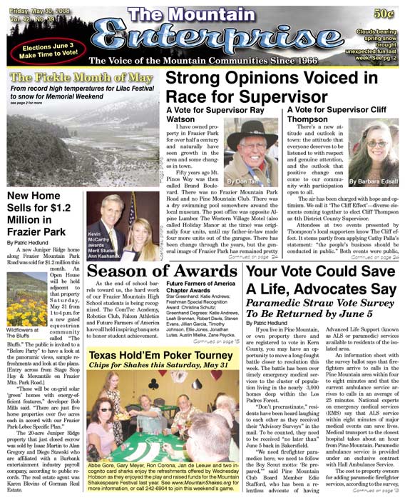 The Mountain Enterprise May 30, 2008 Edition