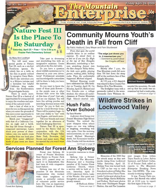 The Mountain Enterprise April 24, 2009 Edition