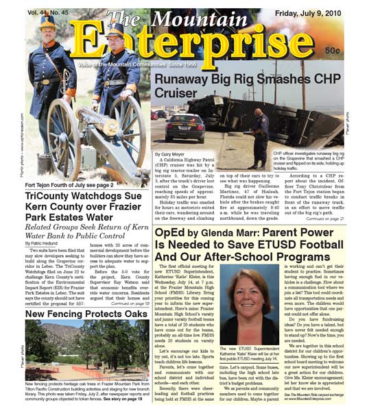 The Mountain Enterprise July 09, 2010 Edition