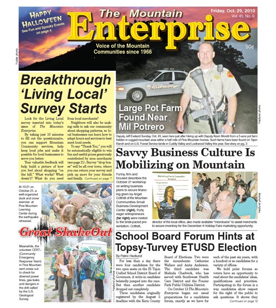 The Mountain Enterprise October 29, 2010 Edition