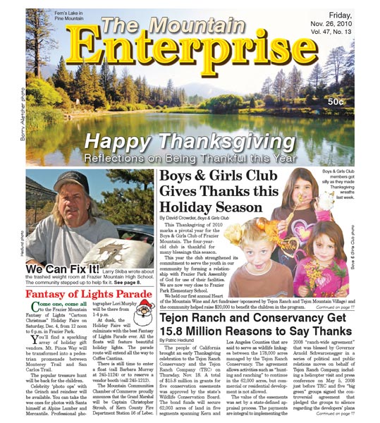 The Mountain Enterprise November 26, 2010 Edition