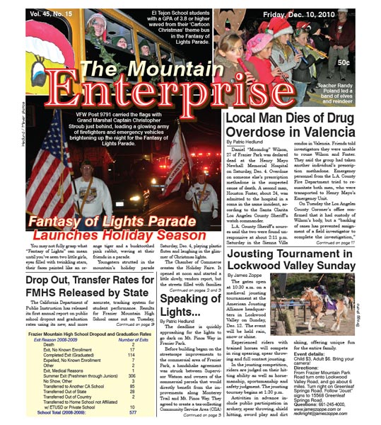 The Mountain Enterprise December 10, 2010 Edition
