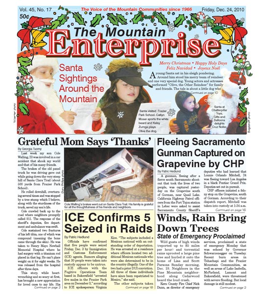 The Mountain Enterprise December 24, 2010 Edition