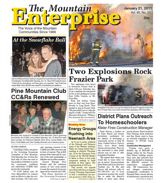 The Mountain Enterprise January 21, 2011 Edition