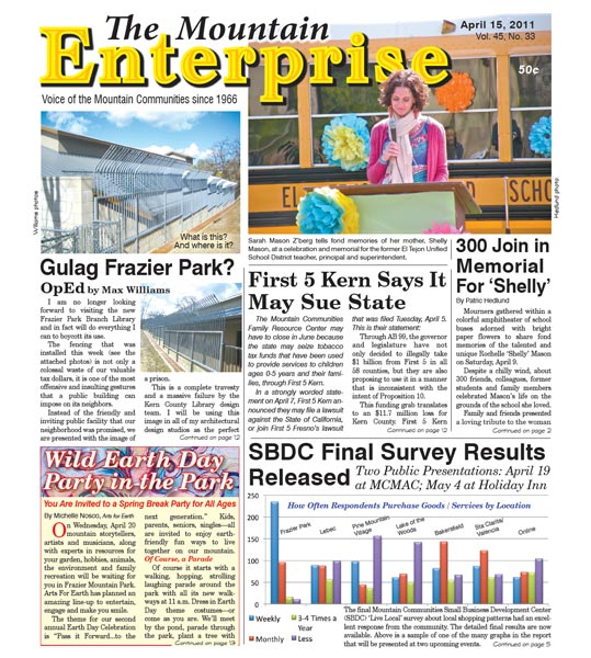 The Mountain Enterprise April 15, 2011 Edition
