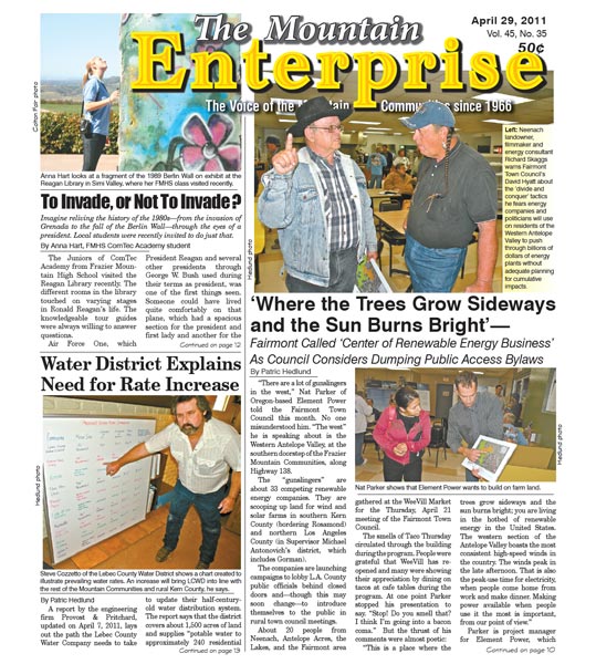 The Mountain Enterprise April 29, 2011 Edition