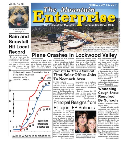 The Mountain Enterprise July 15, 2011 Edition