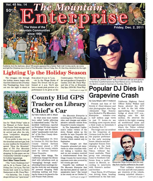 The Mountain Enterprise December 02, 2011 Edition