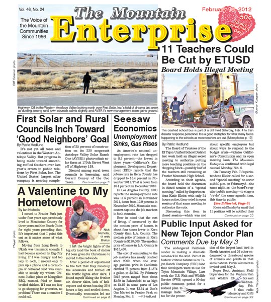 The Mountain Enterprise February 10, 2012 Edition
