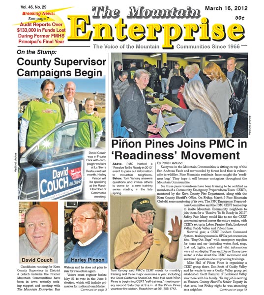 The Mountain Enterprise March 16, 2012 Edition