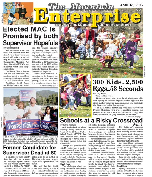 The Mountain Enterprise April 13, 2012 Edition