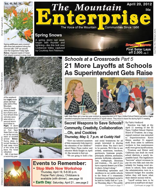 The Mountain Enterprise April 20, 2012 Edition
