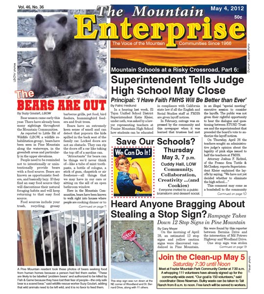 The Mountain Enterprise May 04, 2012 Edition