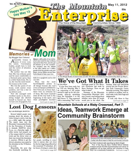 The Mountain Enterprise May 11, 2012 Edition