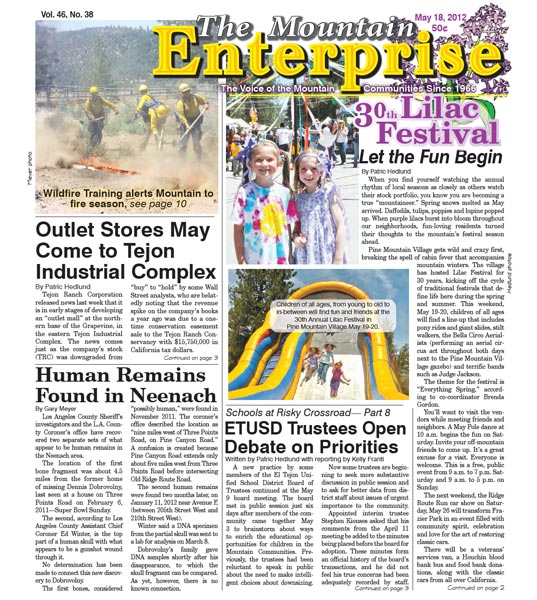 The Mountain Enterprise May 18, 2012 Edition