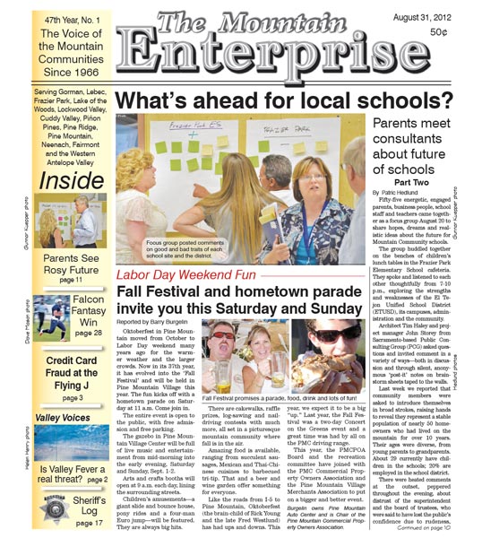 The Mountain Enterprise August 31, 2012 Edition