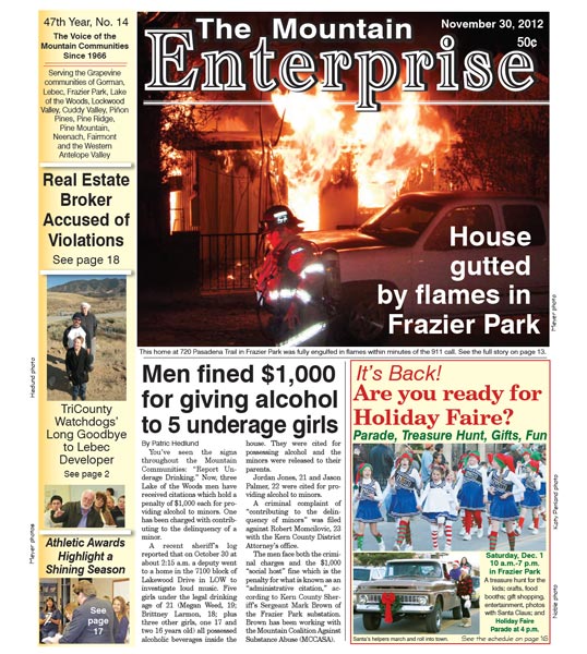 The Mountain Enterprise November 30, 2012 Edition