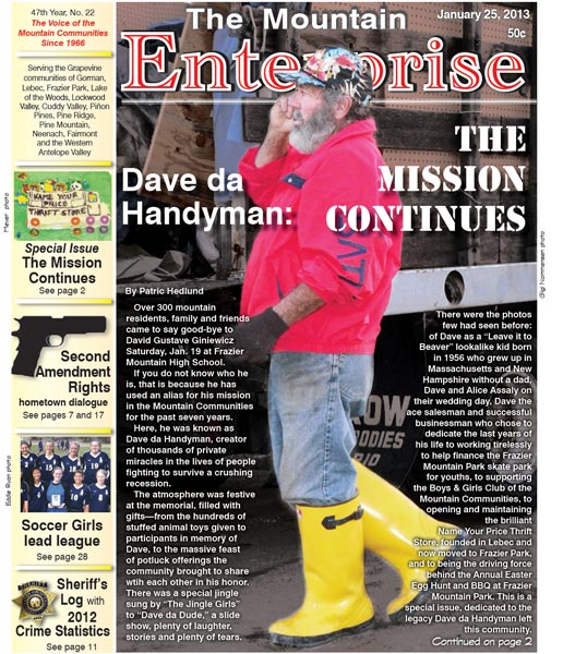 The Mountain Enterprise January 25, 2013 Edition
