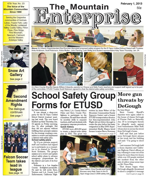 The Mountain Enterprise February 01, 2013 Edition