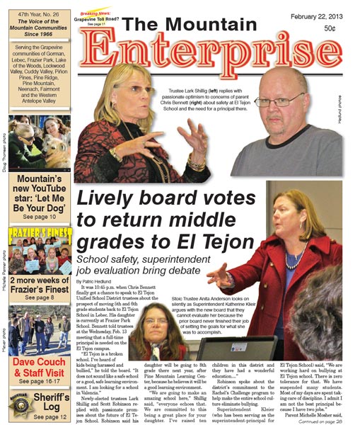 The Mountain Enterprise February 22, 2013 Edition