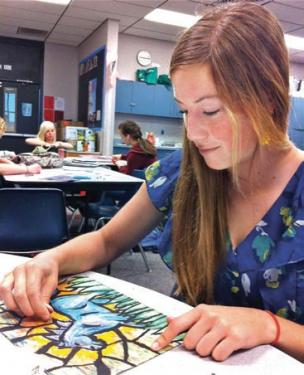 Artists of Frazier Mountain High School Featured at May 12 Reception at Work of HeArt Gallery