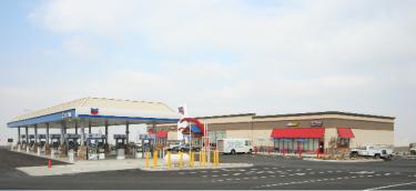 Photo of the new TA Travel Center, which was included with the press release.


