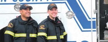 Firefighter Paramedics Ron Montecino and David Whitman reported to work early on February 23, 2009. The program officially started on March 1, 2009. A party is planned for March 6 in Pine Mountain.