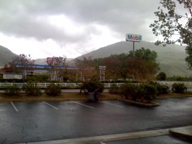 This photo of a dark Mobil station in Grapevine was sent by Elena Abreau shortly after power went out around 11 a.m.