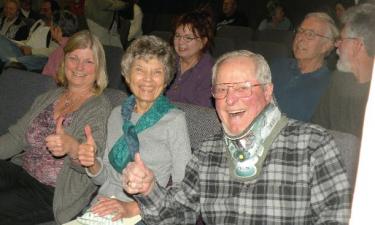 Members who worked for renewal of Pine Mountain Club’s governing documents, the Conditions, Covenants and Restrictions (CC&Rs), were jubilant Saturday, Jan. 15 when the votes were counted. (l-r) Rebecca Catterall, Elinor Bunn, Connie Baldin, Tom Bunn, Horst Baldin, John Cantley.