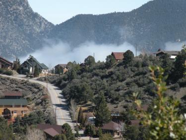 The vision of smoke rising above homes on the east side of the Pine Mountain community was alarming at first on Friday, March 11—but this is preventive fire break foliage burning by U.S. Forest Service crews.