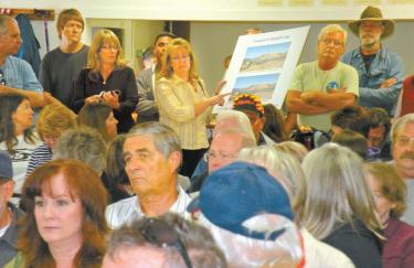 About 150 Western Antelope Valley residents came with questions to The Lake Community Center meeting with NextEra Energy Resources April 2.