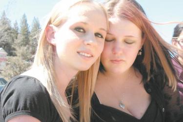 Shown here at the funeral for two-month-old Steven Schimmel on March 28, 2009 (l-r) friend Krista Nolan and mother Elizabeth Hill. Hill testified last week at the murder trial of Jayson Schimmel in the death of the baby.