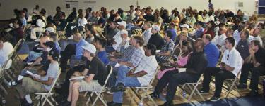 An estimated 300 people showed up at a park in Quartz Hill on Saturday, July 30 to apply for construction jobs with First Solar, Inc. The company hopes to begin construction this month. The building must be underway by September 30 in order to qualify for about $680 million in federal loan guarantees for their project in West Antelope Valley.
