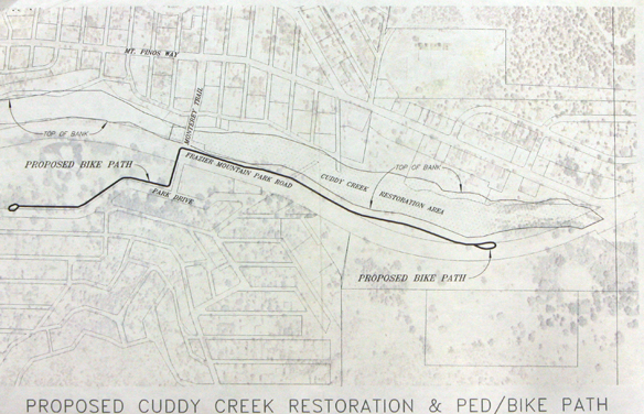 Proposed Cuddy Creek Restoration and Pedestrian/Bike Path