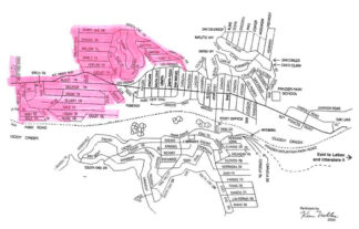 Pink area shows boundaries of the affected area