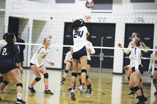 The Frazier Mountain High School Falcons won the 2019 High Desert League Volleyball Championship. Now they are in playoffs. Come cheer them on at the FMHS gym. Cheers mobilize these young Falcon athletes! [FMHS photo]