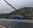 Electrical pole downed in car accident