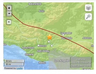 Two earthquakes (3 and 4.5) occurred 9 miles north of Castaic, east of the Interstate 5 on January 3 between 6 and 7:20 p.m.