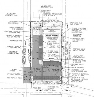 Dollar General proposed revised building plan
