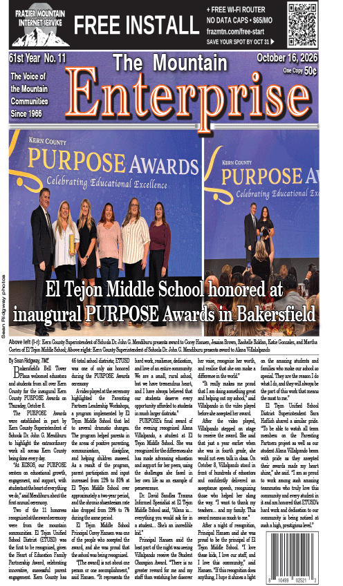 The Mountain Enterprise October 16, 20206 Edition