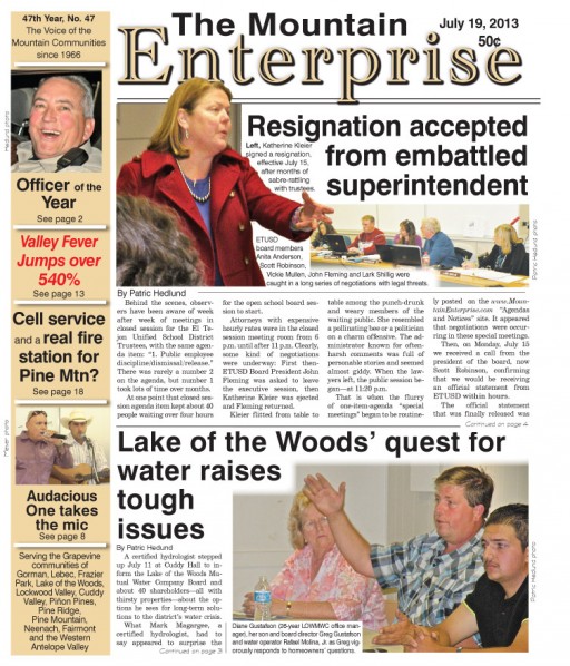 The Mountain Enterprise July 19, 2013 Edition