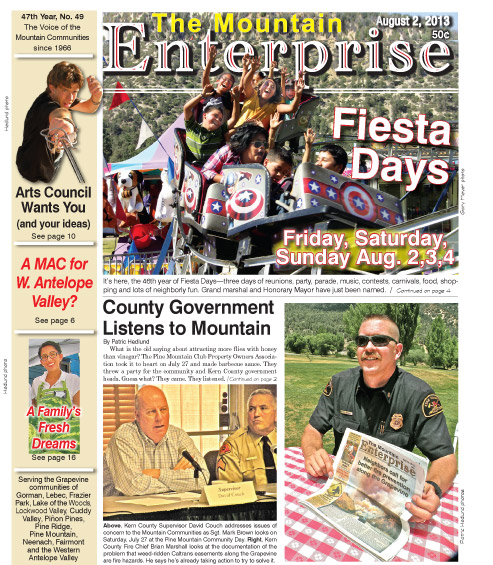 The Mountain Enterprise August 2, 2013 Edition