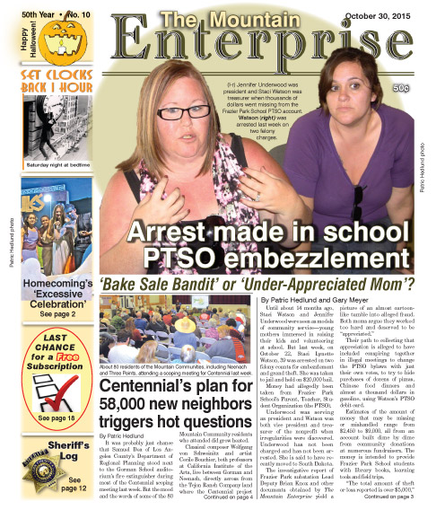 The Mountain Enterprise October 30, 2015 Edition