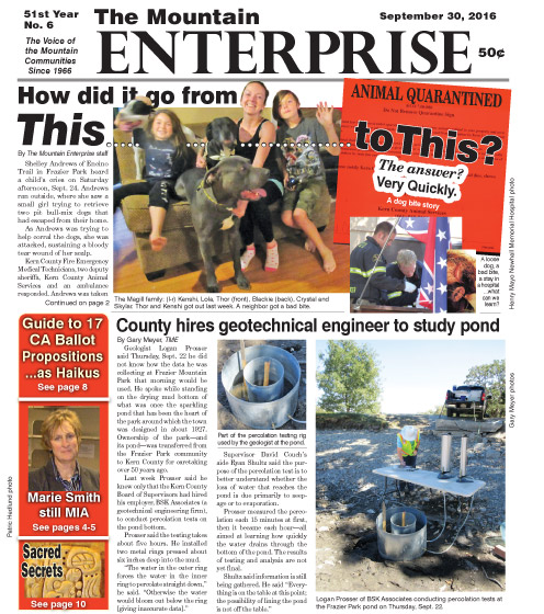 The Mountain Enterprise September 30, 2016 Edition