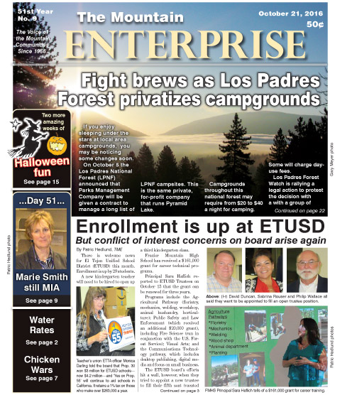 The Mountain Enterprise October 21, 2016 Edition