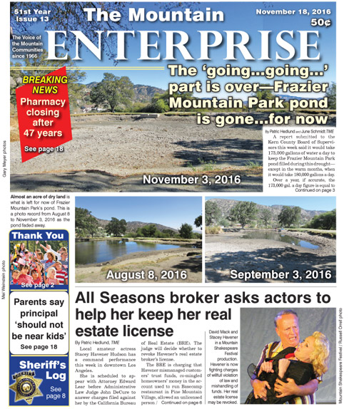 The Mountain Enterprise November 18, 2016 Edition
